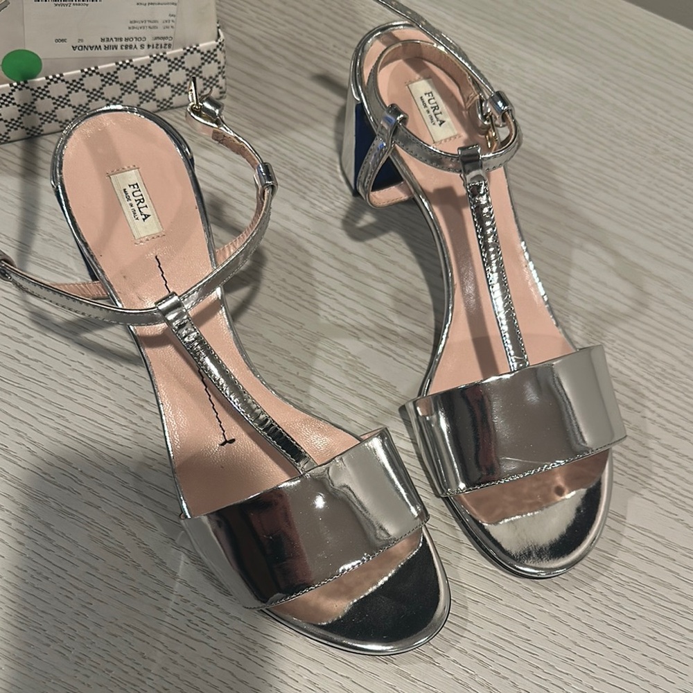 Furla Silver Women's Sandals